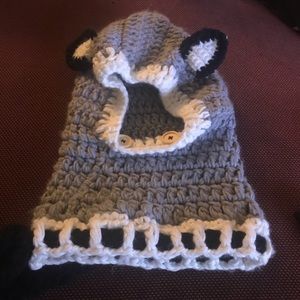 Cute knitted lamb hat/scarf